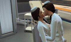 Two Hot Nurses have some Fun with each other & Strapon in an Empty Doctor's Office (Sims 4)