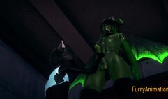 Furry Yaoi 3D - Black Cat Blowjob to Dragon