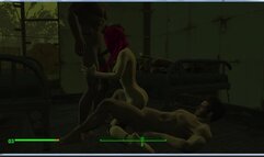 Sex Wif in a Porn Game Fallout 4. Threesome Fuck Wife | Porno Game, 3D