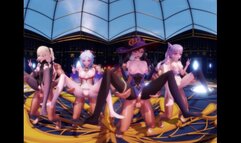 Genshin Impact - Group Dance & Orgy [UNCENSORED HENTAI 4K MMD]