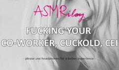 EroticAudio - Wife Fucks your Co-worker, Cuckold, CEI| ASMRiley