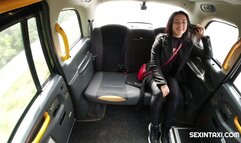 Amazing brunette tells the driver about her selfish lover