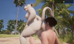 Wild Life / Mating with White Lioness Furrie Girl