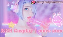 REM COSPLAY????my pussy is completely filled with cum????
