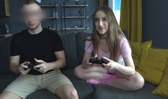 A Game Of Console With A Stepsister Turned Into A Hard Fuck Of Her Narrow Pussy - Anny Walker
