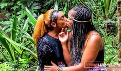 African festival outdoor lesbian makeout after the molly hits