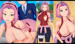[Hentai Game Koikatsu! ]Have sex with Big tits Naruto Sakura Haruno.3DCG Erotic Anime Video.