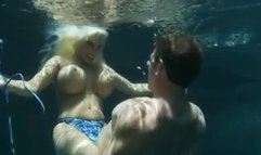 Big Boob Blonde Underwater Fuck In Pool