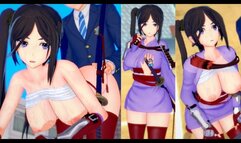[Hentai Game Koikatsu! ]Have sex with Big tits DanMachi Yamato Mikoto.3DCG Erotic Anime Video.