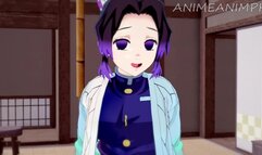 Shinobu Kocho Gets Fucked by Tanjiro Kamado Until Creampie - Demon Slayer Anime Hentai 3d Uncensored