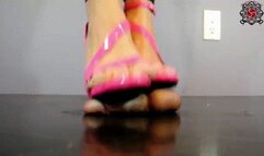 Pink Stiletto's walk all over your Cock and Balls! HD