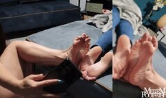 JOI The feet of my sleeping roommate ft romy - FOOT FETISH - BALLET FLATS - FOOT SMELLING - FRENCH LANGUAGE - SMELL FETISH