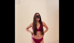 Smell My Ass in Purple Bikini | Facesitting Femdom POV