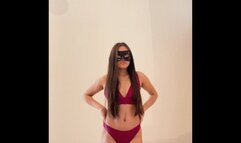 Smell My Ass in Purple Bikini | Facesitting Femdom POV | WMV
