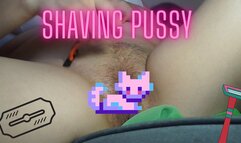 First pussy shaving