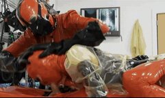 Piss mania in the rubber clinic - The latex patient and his two fetish nurses - Part 1 of 2 - Blowjob at start