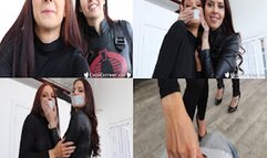 Bondage Bandits Hannah Perez & Cali Logan tape you up & tease you with gag talk (hd)