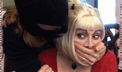 Barefoot Loren Chance Victim of Home Invasion! Hogtied in Sweater, Tits Groped by Masked Robber! #HOGTIED #BONDAGE #DID