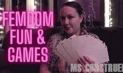 Femdom Fun and Games by Ms Construed ~ Findom, Humiliation, JOI, Chastity Tasks for Submissive Beta Males ~ Enjoy an Entire Week of Tasks by Goddess Ms Construed! ~ 1080p HD