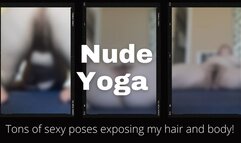 Hairy Chubby Babe Does Nude Yoga