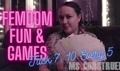 Ms Construed's Femdom Fun and Games: Task 7 - $10 Every 5 ~ Paypig HumanATM Femdom JOI Task ~ Mobile Version