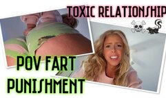 Toxic Relationship POV Face Fart Punishment in Boxer Shorts