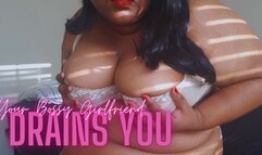 Your Bossy Girlfriend Drains You | featuring: Ebony BBW Femdom Findom POV Wallet Draining (1080P MP4)