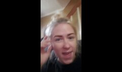 Full Skinny Blonde Fucked in BDSM Lingerie Scene