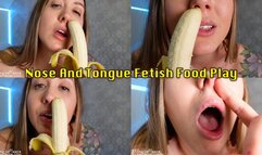 Nose And Tongue Fetish Food Play