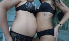Sticky belly lesbians BD