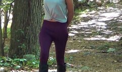 Odette - Back Handcuffed Walk in Woods (Mpeg)