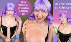 Beg My Boyfriend and His Friends to Use You - Make Me Bi Bisexual Encouragement Femdom POV with Mistress Mystique - MP4