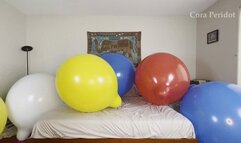 Kissing, teasing, nail popping 36" balloons
