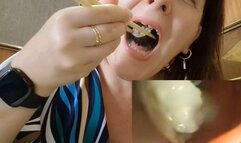 Wonderful Public Vore - I use my pillcam in a restaurant and show you the inside of my stomach live 1080HD