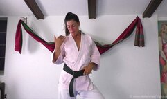 HOT & SWEATY! Competitive Mixed Match in Judo Gis! Bianca Blance vs Alex