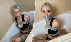 Lilly in: Spy Got Taped Up, Tape Wrap Gagged and Questioned! (4K)