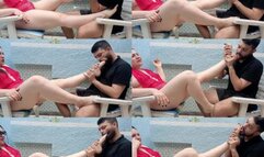 FIRST TIME OF THE BOY SUCKING FEET - LETICIA MILLER & LUCAS (SLAVE BOY) EXCLUSIVE LM VIDEOS AUGUST 2023 - CLIP 2
