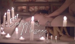 Sensual oil massage with feet