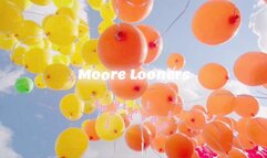 Moore Bliss Blows Up, Ties Off & Pops Balloons with Ass, Hands & Feet