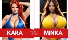 Big Tit Topless Female Wrestling: Minka Kim vs Kara Murphy HD