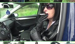 Smoking in a black leather coat for you!