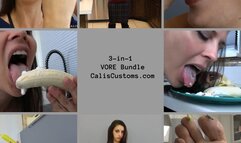 3-in-1 Vore Bundle: 43 Mouth Watering minutes of Belly Bursting action with Nikki Brooks, Indica Jane and Cali Logan (hd)