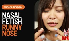 Nose Observation and Runny Nose Dildo Handjob by Shy Beauty, Shizuku Hatano