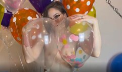 Popping Helium Balloons in the Nude after Birthday Party
