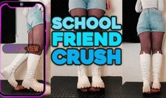 School Friend Crushing and Marching in Painful White Snow Boots (Vertical Version) - TamyStarly - CBT, Shoejob, Bootjob, Ballbusting, Trample, Trampling, Crush, Stomp, March