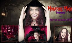 Miniature Magic- a Shrinking- Giantess- Vore-Special Effects Halloween Clip with Buddahs Playground- multiple tiny shrunken women-swallowed-witch-magic- Halloween -Costume- CosPlay