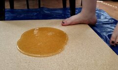 Jade Bunniii Stuck Barefoot in Ultra Mega Sticky Glue Trap
