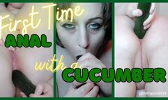 First Time Anal with Cucumber