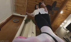 Madam stomps you under black flip flops - your perspective VR4K