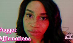 Faggot Affirmations- Ebony Goddess Rosie Reed Deepens Your Faggotry With Mesmerizing Make Me Bi Affirmations- 1080p HD